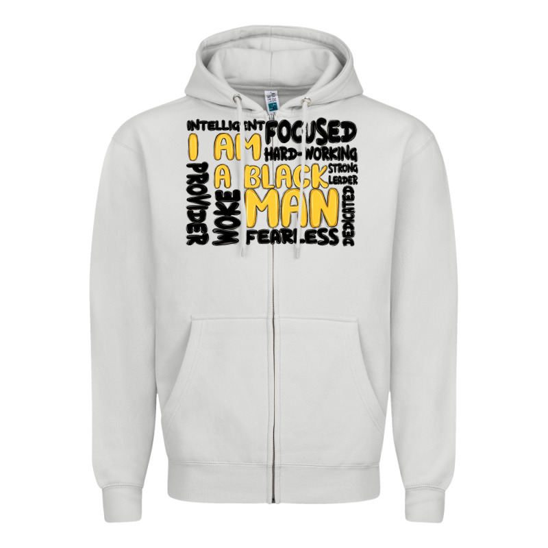 I Am A Black Man Zipper Hoodie by MaliasSmallBusiness | Teevron