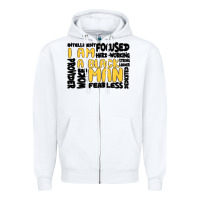 White i am a black man Zipper Hoodie - MaliasSmallBusiness