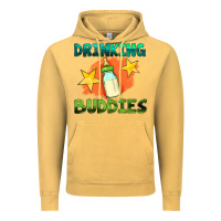 Vintage Mustard drinking buddies with baby bottle Vintage Hoodie - HRA Design Shop