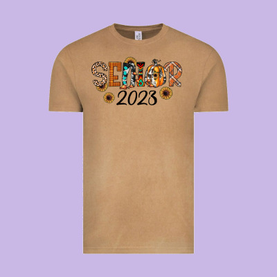 Senior 2023 Fall Vintage Tee Designed By Jahusdesignshop