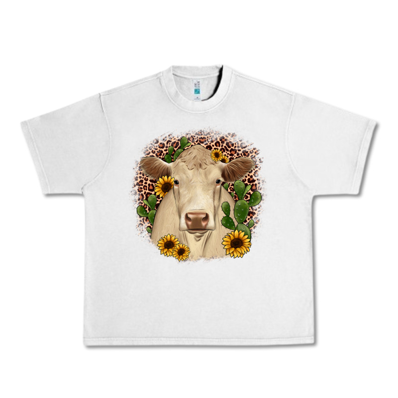 Charolais Leopard Cactus Sunflower Urban Heavy Tee by JahusDesignShop | Teevron