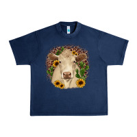 Navy charolais leopard cactus sunflower Urban Heavy Tee - JahusDesignShop