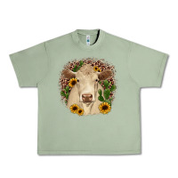 Oil Green charolais leopard cactus sunflower Urban Heavy Tee - JahusDesignShop