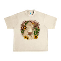 Sandshell charolais leopard cactus sunflower Urban Heavy Tee - JahusDesignShop