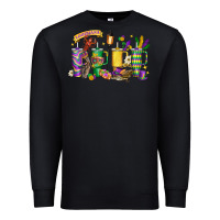 Black obsessive cup disorder mardi gras Premium Sweatshirt - LillyAllenDesigns