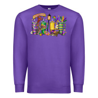 Purple obsessive cup disorder mardi gras Premium Sweatshirt - LillyAllenDesigns