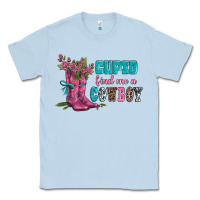 Dusty Blue velantines day cupid find me a cowboy Classic Tee - AdoDesignShop