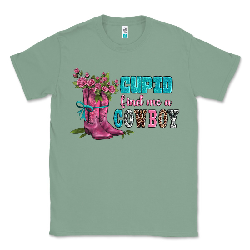 Velantines Day Cupid Find Me A Cowboy Classic Tee by AdoDesignShop | Teevron