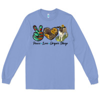 Colony Blue Peace Love Dorper Sheep Long Sleeve Tee - LillyAllenDesigns