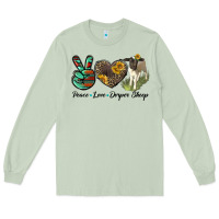 Matcha Peace Love Dorper Sheep Long Sleeve Tee - LillyAllenDesigns