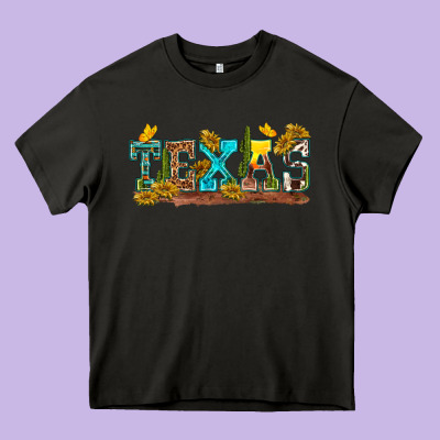 Texas Heavy Core Tee Designed By Texasbilliewilder