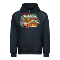 Navy its the wonderful time of the year Urban Hoodie - CowGirlArtShop