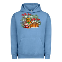 Pigment Pebble Blue its the wonderful time of the year Urban Hoodie - CowGirlArtShop