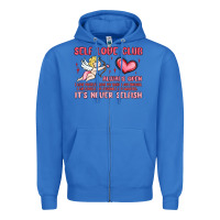 True Royal self love club Zipper Hoodie - MaliasSmallBusiness