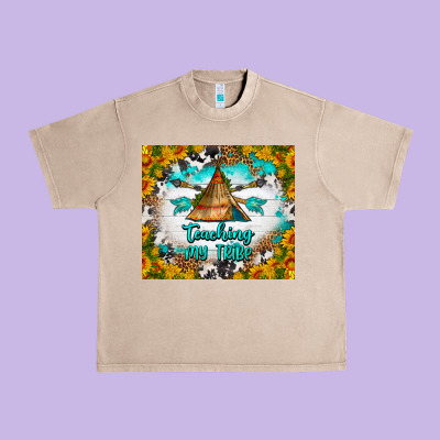 Teaching My Tribe Tumbler Urban Heavy Tee Designed By Bundleandbundleshop