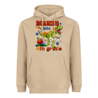 Mushroom roaring into 4th grade Heavyweight Hoodie - BundleAndBundleShop