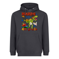Smoke roaring into 4th grade Heavyweight Hoodie - BundleAndBundleShop