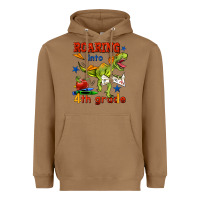 Toasted Coconut roaring into 4th grade Heavyweight Hoodie - BundleAndBundleShop