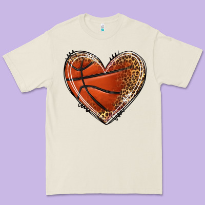 Premium Tee basketball heart