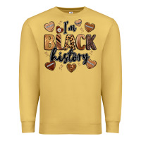 Antique Gold i'm black history Premium Sweatshirt - LillyAllenDesigns