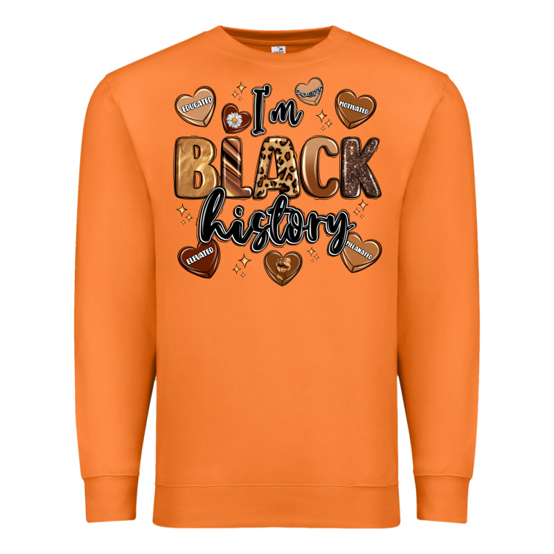 I'm Black History Premium Sweatshirt by LillyAllenDesigns | Teevron