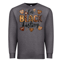 Charcoal Heather i'm black history Premium Sweatshirt - LillyAllenDesigns