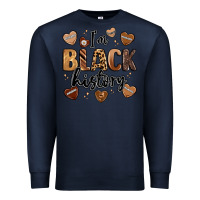 Navy i'm black history Premium Sweatshirt - LillyAllenDesigns