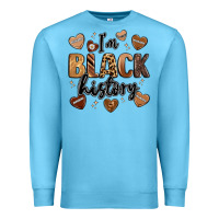 Ocean Blue i'm black history Premium Sweatshirt - LillyAllenDesigns