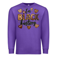 Purple i'm black history Premium Sweatshirt - LillyAllenDesigns