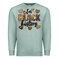 Seafoam i'm black history Premium Sweatshirt - LillyAllenDesigns