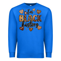 True Royal i'm black history Premium Sweatshirt - LillyAllenDesigns
