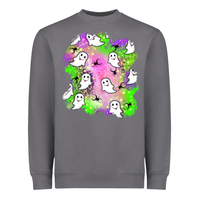 Ghost Halloween Patch Heavyweight Sweatshirt by BundleAndBundleShop | Teevron
