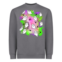 Storm ghost halloween patch Heavyweight Sweatshirt - BundleAndBundleShop