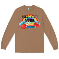 Toasted Coconut back to school hello sixth grade 3200x2400 Long Sleeve Tee - AdoDesignShop