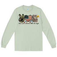 Matcha Peace Love American White Sea Eagle Long Sleeve Tee - LillyAllenDesigns