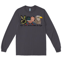 Smoke Peace Love American White Sea Eagle Long Sleeve Tee - LillyAllenDesigns