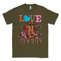 Army Green valentines day love my cowboy Classic Tee - AdoDesignShop