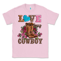 Bubblegum Pink valentines day love my cowboy Classic Tee - AdoDesignShop