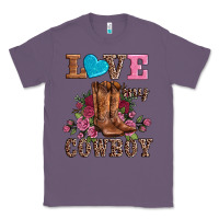Lavender valentines day love my cowboy Classic Tee - AdoDesignShop