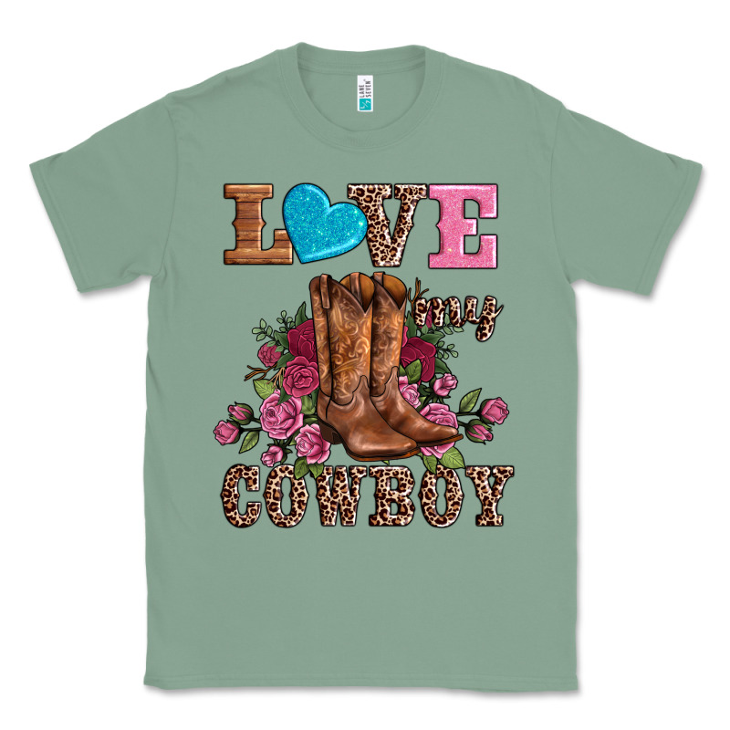 Valentines Day Love My Cowboy Classic Tee by AdoDesignShop | Teevron