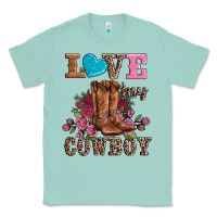Seafoam valentines day love my cowboy Classic Tee - AdoDesignShop