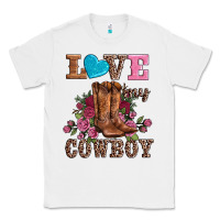 White valentines day love my cowboy Classic Tee - AdoDesignShop