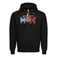 Black archery mom Zipper Hoodie - MaliasSmallBusiness
