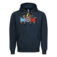 Navy archery mom Zipper Hoodie - MaliasSmallBusiness