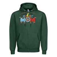 Sports Green archery mom Zipper Hoodie - MaliasSmallBusiness