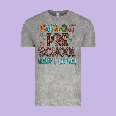 Watch Out Preschool Here I Come! Vintage Tee Designed By Jahusdesignshop