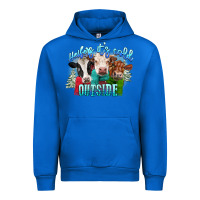 Cobalt heifers its cold outside Urban Hoodie - CowGirlArtShop