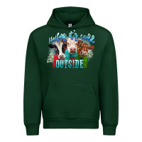 Forest Green heifers its cold outside Urban Hoodie - CowGirlArtShop