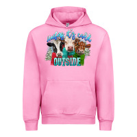 Fuchsia Pink heifers its cold outside Urban Hoodie - CowGirlArtShop