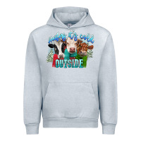 Heather Grey heifers its cold outside Urban Hoodie - CowGirlArtShop